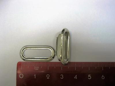 Люверсы овальные с шайбой метал. никель №21 2 мм 