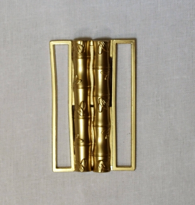 Пряжка 6 см металлическая из двух деталей золото 