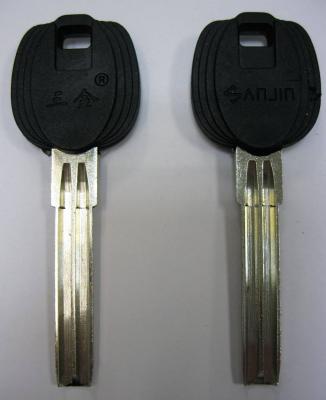 Заготовка для ключей 00665 SANJIN полукруг 2 паза широкий длинный упор (38*7,93*2,85мм)