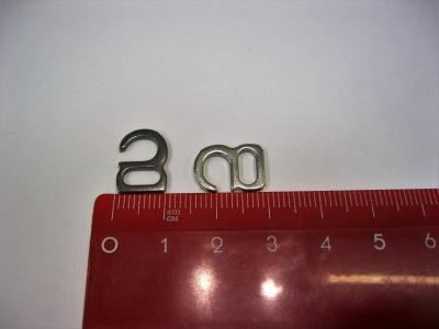 Пряжка-скоба для босоножек 8 мм никель