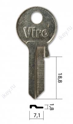 Заготовка для ключей (0147) VI1I V5D V1080 VRO5 VIROS/P/A английская