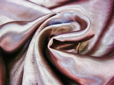 Портьерная ткань Блэкаут цвет бордово-коричневый рисунок волна-песок