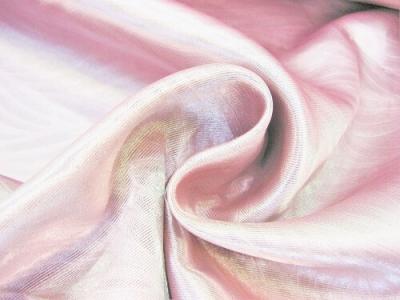 Портьерная ткань Блэкаут цвет розовый рисунок морская водоросль