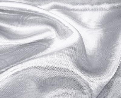 Портьерная ткань Блэкаут цвет светло-серый рисунок морские волны